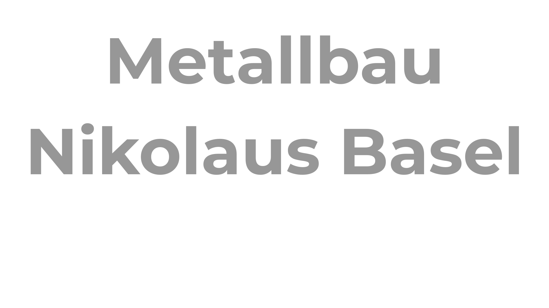 Metallbau Nikolaus Basel